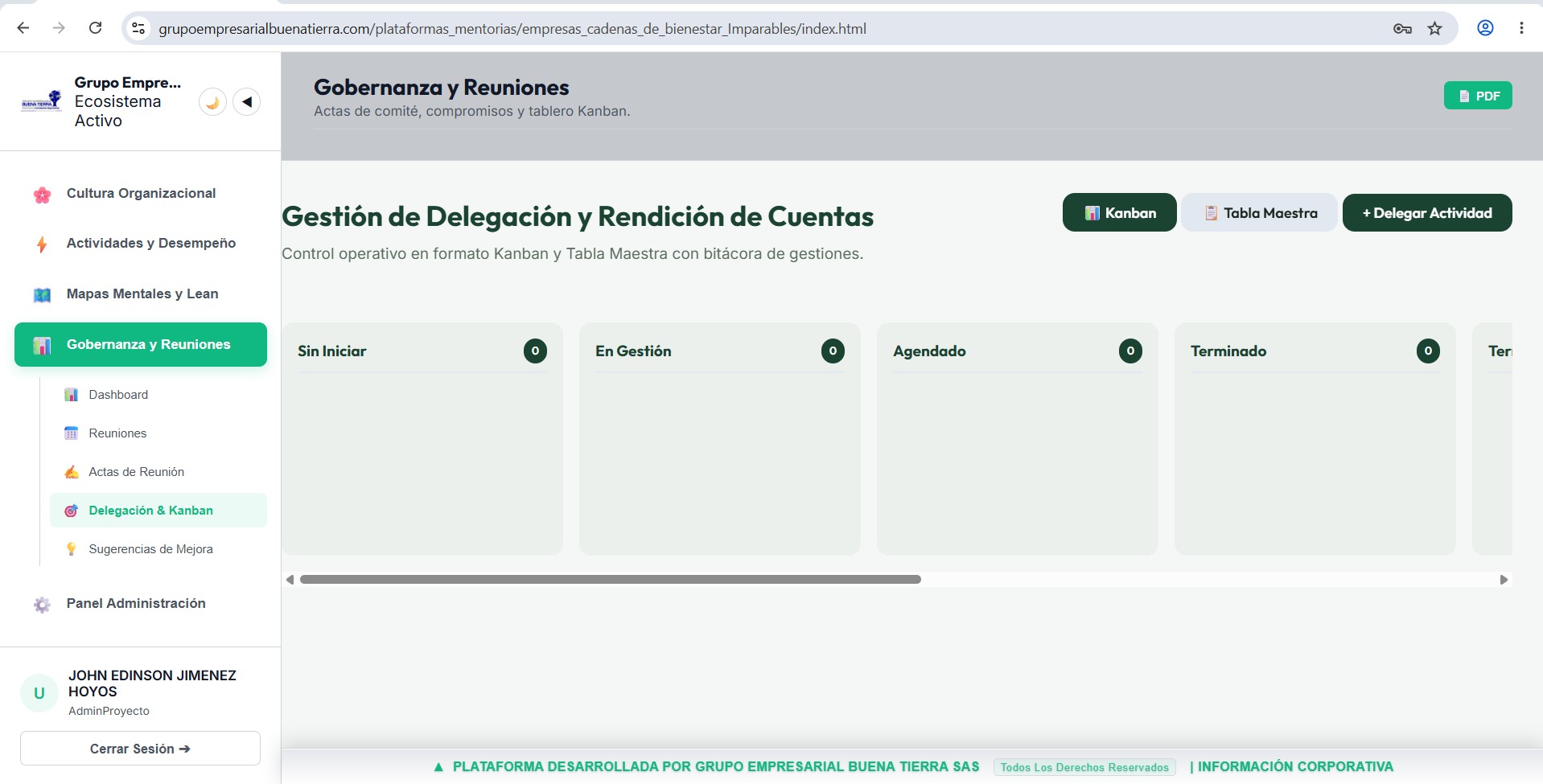 Gobernanza y Reuniones